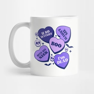 Halloween Candy Hearts Mug